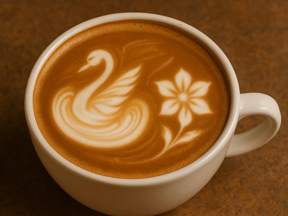 Kopi dengan Sentuhan Estetik Latte Art 3D dan Desain Unik